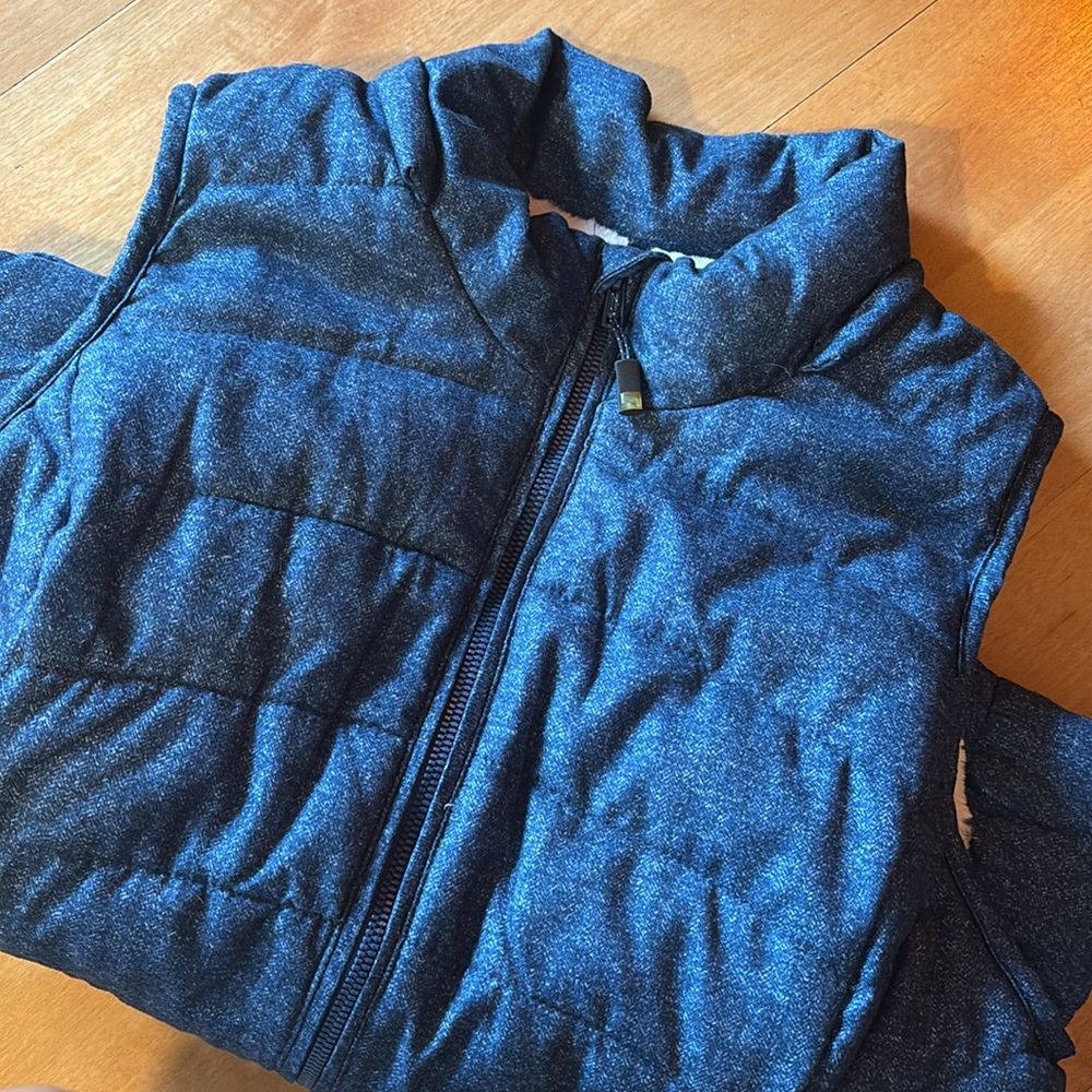 Blue Quilted Puffer Vest